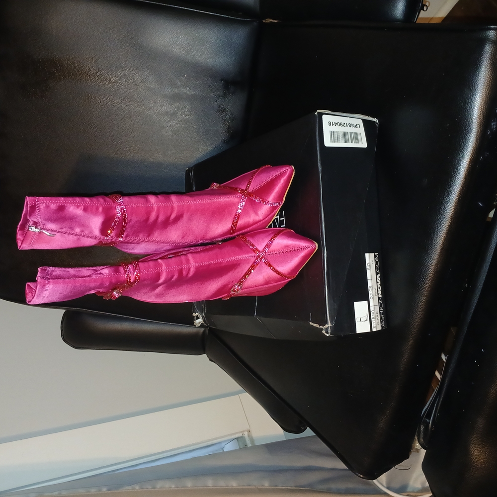 Fashion Nova Pink Ankle Boots Sleek Statement Style